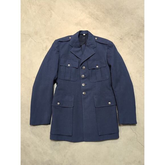 VTG 50s-60s? Abate Clothing Men's 39L Coat Wool Serge Military Navy Uniform - Picture 1 of 9